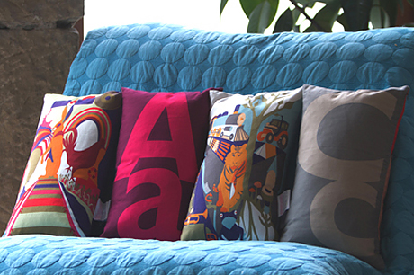 These cushions by Elsie Dodds